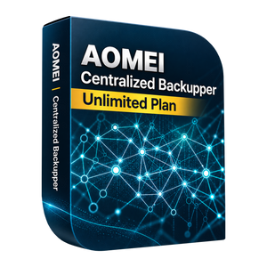 AOMEI Centralized Backupper unlimited software box illustration