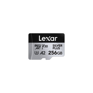 Lexar SILVER PLUS 256GB microSDXC memory card shown in the official Goggles Essentials Kit