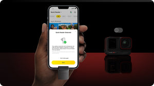 Insta360 Ace Series Quick Reader phone connection demonstration