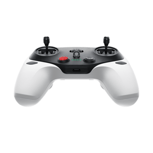 Antigravity A1 Remote Controller low front angle with USB-C charging port