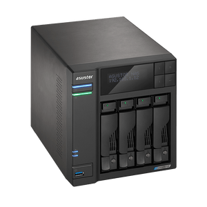 Asustor AS6604T LockerStor 4 Dual NVMe SSD 4 - Bay Tower NAS - ACE Peripherals