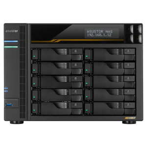 Asustor AS6810T LockerStor 10 Gen 3 Quad NVMe SSD Dual 10GbE 10 - Bay Tower NAS - ACE Peripherals
