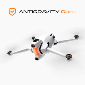 Antigravity Care manufacturer service artwork with an A1 drone