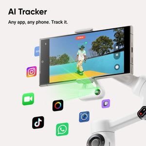 Insta360 Flow 2 Flow 2 Stone Gray AI Tracker Bundle 3