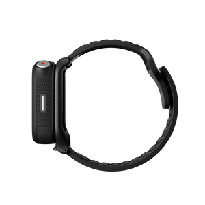 Insta360 GPS Preview Remote with Built-In Mic side profile and strap