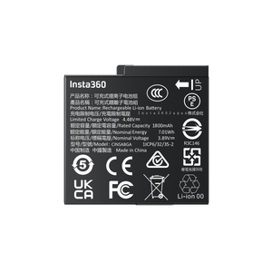 Insta360 Ace Pro 2 Battery battery front with capacity and electrical ratings