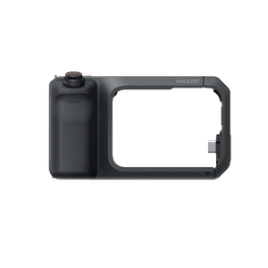 Insta360 Ace Pro 2 Xplorer Grip Pro Kit Black front view of the fitted grip frame