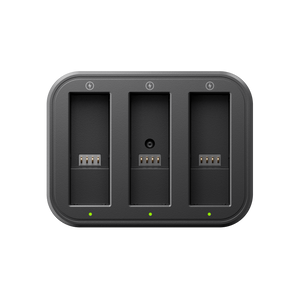 Insta360 Ace Series Fast Charge Hub top view of the three charging slots