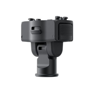 Angled view of the compact quick-release adapter
