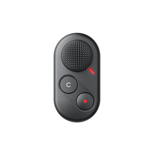 Front view of the compact joystick camera remote