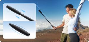 Insta360 85cm Invisible Selfie Stick manufacturer use illustration 6; camera and other illustrated equipment sold separately