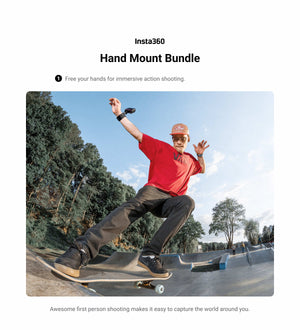 Insta360 Hand Mount Kit manufacturer use and feature illustration 1