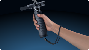 Insta360 Dive Buddy handheld support with the supplied wrist-strap connection