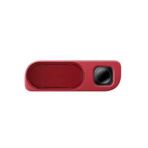 Insta360 GO 3S Retro Viewfinder Classic Red empty viewfinder front view
