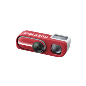 Insta360 GO 3S Retro Viewfinder Classic Red viewfinder fitted to an illustrative GO camera, camera sold separately
