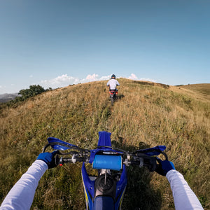 Insta360 GO Ultra Wide Lens example wide-angle point-of-view cycling scene