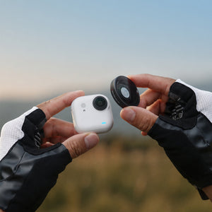 Insta360 GO Ultra Wide Lens fitting the Wide Lens to an illustrative GO Ultra camera, camera sold separately