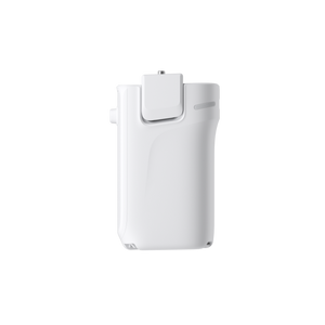 Insta360 Luna Series Battery Handle White rear and camera-locking clip view