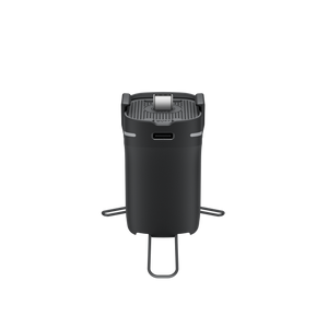 Insta360 Luna Series Battery Handle Black rear view with tripod legs deployed