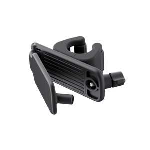 Insta360 Selfie Stick Holster angled view of the open screw clip