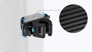 Insta360 Selfie Stick Holster adjustable screw-clip fastening detail