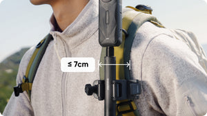 Insta360 Selfie Stick Holster manufacturer maximum strap-width illustration