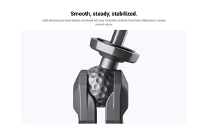 Insta360 Third-Person Backpack Mount adjustable ball-head connection close-up