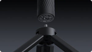 Insta360 X6 Power Selfie Stick bottom threaded tripod connection, tripod sold separately