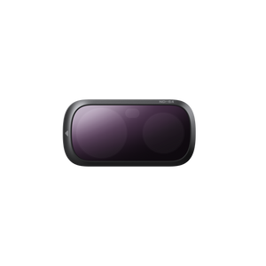 Front optical surfaces of the darker-density filter