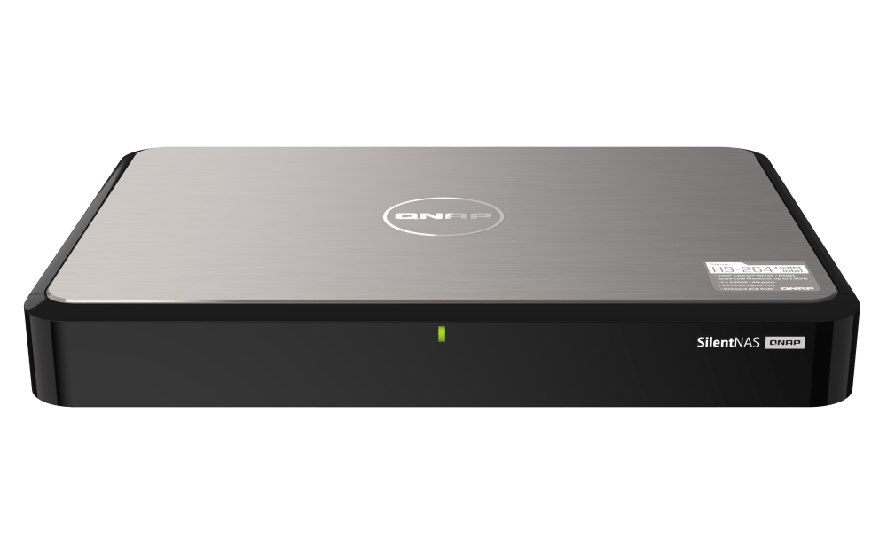 QNAP HS - 264 2 - Bay 2.5GbE/10GbE HDMI Fanless Silent NASBook - ACE Peripherals