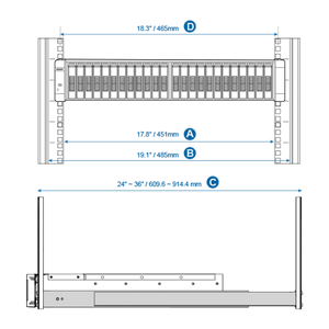 QNAP Rail Kit C01/B01/B02/A02-90/A03-57/E02/E03/S01 - ACE Peripherals