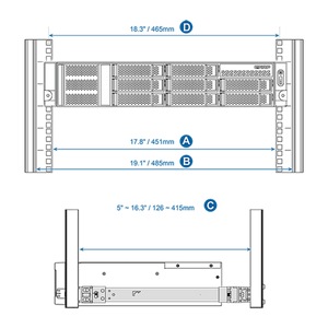QNAP Rail Kit C01/B01/B02/A02-90/A03-57/E02/E03/S01 - ACE Peripherals