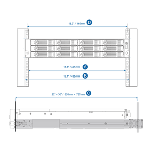 QNAP Rail Kit C01/B01/B02/A02-90/A03-57/E02/E03/S01 - ACE Peripherals