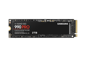Samsung 990 PRO 2TB bare M.2 NVMe SSD front