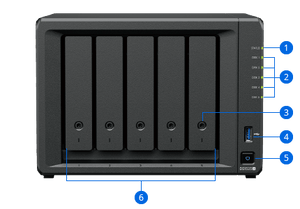 Synology DS1525+ DiskStation 5 - Bay 2.5GbE Tower NAS - ACE Peripherals
