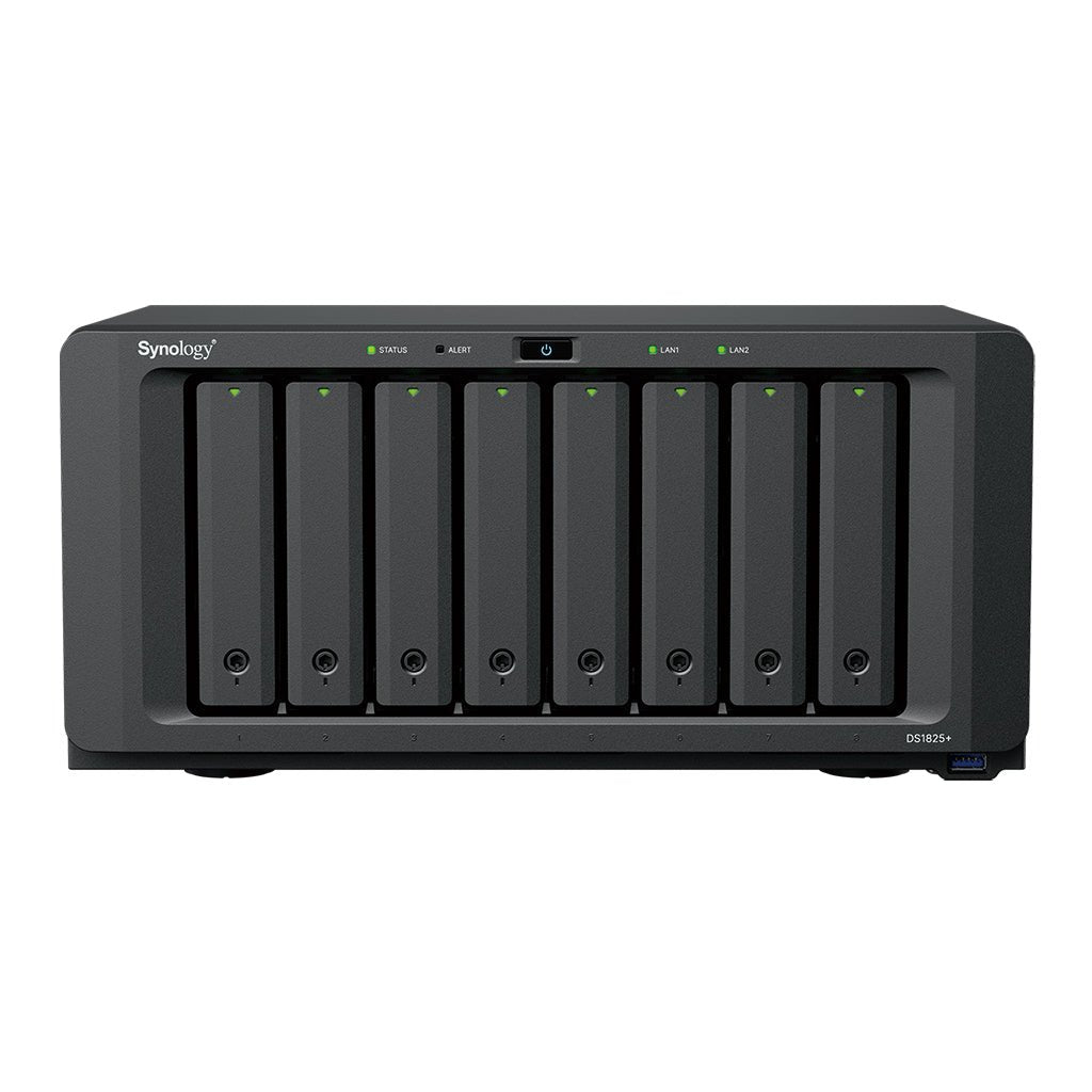 Synology DS1825+ DiskStation 8 - Bay 2.5GbE Tower NAS with NVMe M.2 Slot - ACE Peripherals