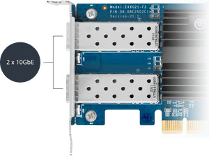 Synology E10G21-F2 Dual-port 10GbE SFP+ Ethernet PCIe Expansion Card - ACE Peripherals