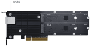 Synology E10M20-T1 10GbE Base-T Ethernet & M.2 SSD Combo PCIe Expansion Card - ACE Peripherals