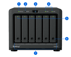 Synology FS200T FlashStation 6-Bay Desktop SATA SSD NAS - ACE Peripherals