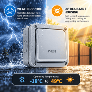 Tough Outdoor Push-to-Exit Door Release Button - ACE Peripherals