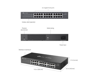 TP - Link ES224G Omada 24 - Port Gigabit Easy Managed Switch - ACE Peripherals