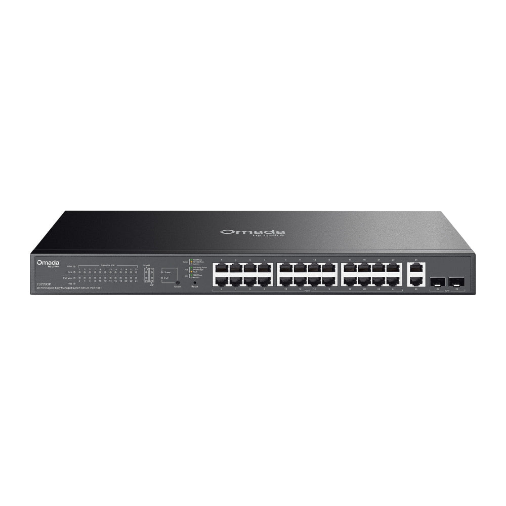 TP-Link ES228GP Omada 28-Port Gigabit Easy Managed Switch with 24-Port PoE+ - ACE Peripherals