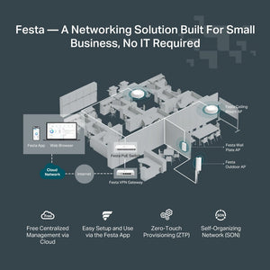 TP - Link Festa FS328GP 28 - Port Gigabit Smart Switch with 24 - Port PoE+ - ACE Peripherals
