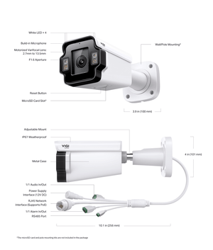 TP - Link InSight LPR345Z VIGI 4MP Outdoor License Plate Recognition Bullet Network Camera - ACE Peripherals