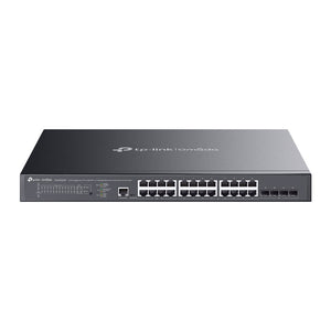 TP - Link SG3428XMPP Omada 24 - Port Gigabit and 4 - Port 10GE SFP+ L2+ Managed Switch with 16 - Port PoE+ & 8 - Port PoE++ -