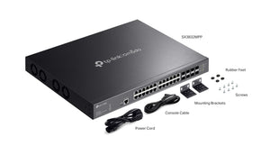 TP - Link SX3832MPP Omada 32 - Port 10GE L2+ Managed Switch with 24 - Port PoE++ - ACE Peripherals