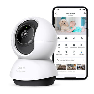 TP - Link Tapo TC74 5MP 3K QHD Wi - Fi 360º Pan Tilt IP Camera with AI - ACE Peripherals