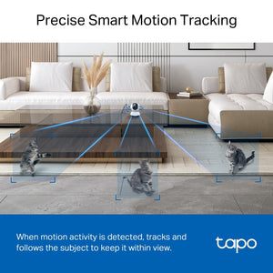 TP - Link Tapo TC74 5MP 3K QHD Wi - Fi 360º Pan Tilt IP Camera with AI - ACE Peripherals