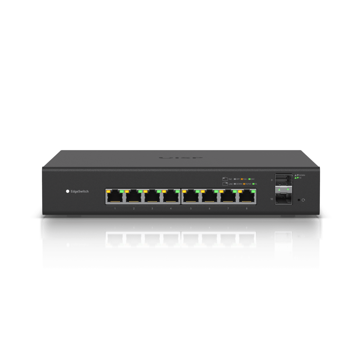 Ubiquiti ES - 8 - 150W EdgeSwitch 8 - Port 150W PoE+ Switch with 2 SFP - ACE Peripherals