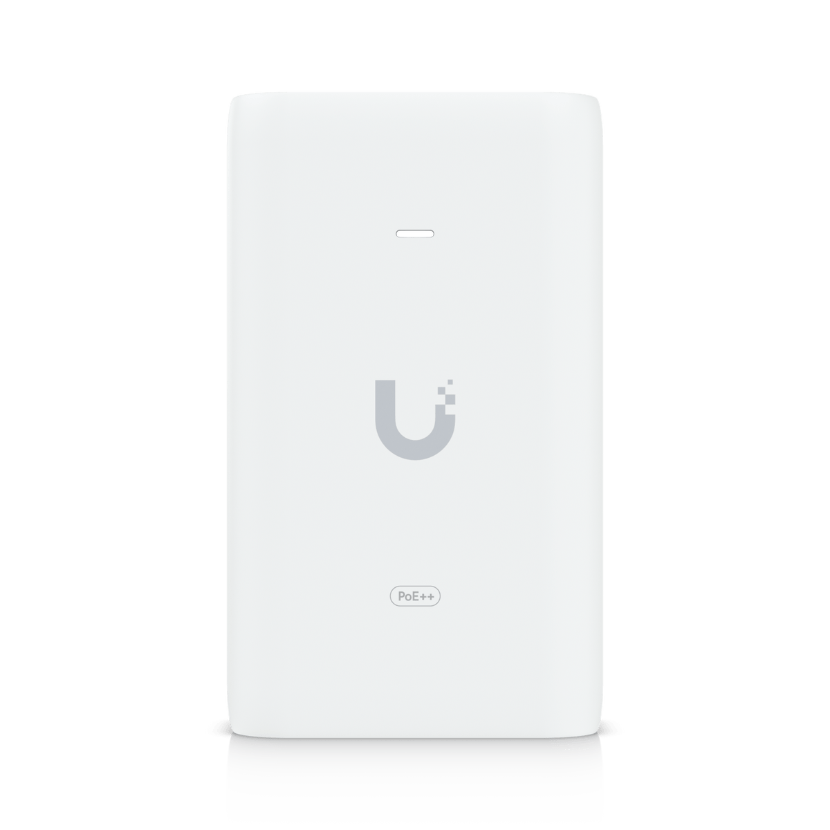 Ubiquiti UACC-PoE++-10G 60W 10GbE injector front face and status indicator